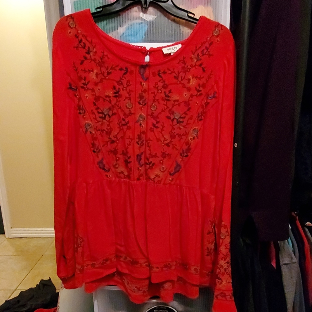Embroidered Bohemian Top